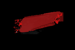Red and black brush ink stroke abstract element design Product Image 2