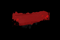 Red and black brush ink stroke abstract element graphic Product Image 2