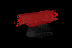 Red and black brush ink stroke abstract element isolated Product Image 2