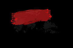 Red and black brush stroke abstract element background Product Image 2