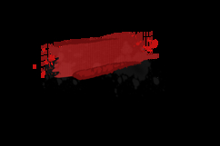 Red and black brush stoke abstract element decoration Product Image 2