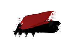 Red and black brush stroke abstract element design Product Image 1