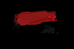 Red and black brush stroke abstract element vector Product Image 2