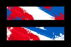 Red and blue brush concept design banner template Product Image 2