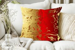 Red and Gold Oriental Digital Paper Bundle Product Image 4