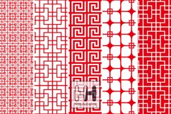 Red and white patterns in chinese style 2, tumbler wrap Product Image 2