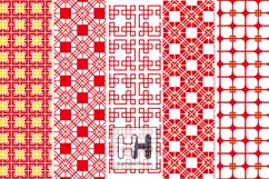Red and white patterns in chinese style 2, tumbler wrap Product Image 5