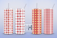 Red and white patterns in chinese style 2, tumbler wrap Product Image 4
