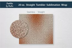 Red Beige Sublimation Wrap for 20 oz Straight Skinny Tumbler