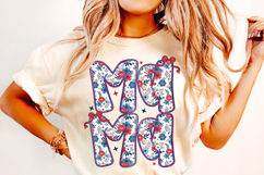 4th Of July Mama PNG, American Girl PNG, American Mama PNG Product Image 2