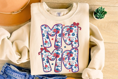 4th Of July Mama PNG, American Girl PNG, American Mama PNG Product Image 3