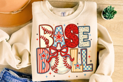 Baseball PNG, Preppy Baseball, Baseball Mom PNG, Game Day Product Image 4