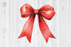 Red Bow Coquette Bow Sublimation, Red Ribbon PNG Product Image 1