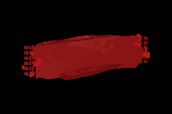 Red brush strokes abstract element decoration Product Image 2