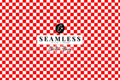 Seamless Red Checkered 4th Of July Digital Paper Product Image 1