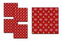 Red Christmas Seamless Pattern Mega Bundle Digital Papers Product Image 4