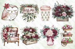 Red Christmas Sublimation Clipart Product Image 2