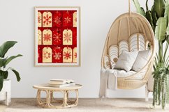 Red Christmas Digital Gift Tags Digital Paper Bundle Product Image 2