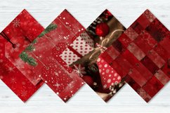 Red Christmas Digital Gift Tags Digital Paper Bundle Product Image 4