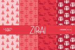 festive digital paper for crafts and scrapbooking