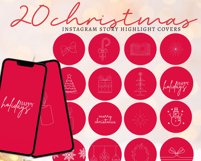 red christmas instagram highlight icons