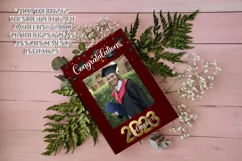 Class of 2023 Red Graduation Garden Flag PNG Sublimation Product Image 5
