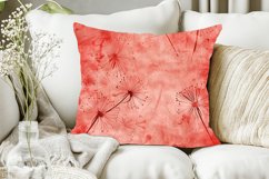 Soft Red Dandelion Digital Paper Bundle Product Image 5