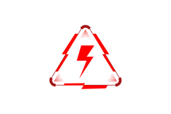 Red danger and warning interface element game icon design Product Image 1
