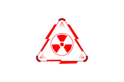 Red danger and warning interface element game icon isolated Product Image 1