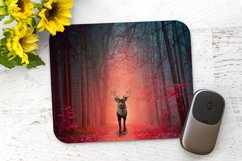 Red Deer Stag at Sunset - Mouse Pad Sublimation - PNG Design Product Image 1