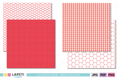 Red printable paper designs for planners and craft projects