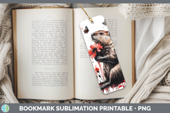 GorgeousRed Drips Bookmark design.