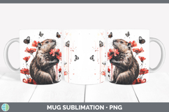 GorgeousRed Drips Mug Wrap design.