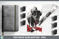 GorgeousRed Drips Pen Wrap design.