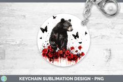 GorgeousRed Drips Keychain design.