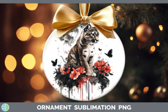 GorgeousRed Drips Ornament design.