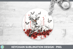 GorgeousRed Drips Keychain design.