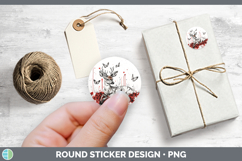 GorgeousRed Drips Stickers design.