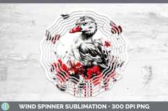 GorgeousRed Drips Wind Spinner design.