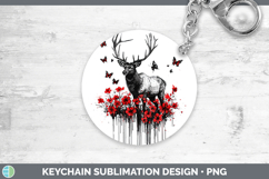 GorgeousRed Drips Keychain design.