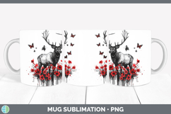 GorgeousRed Drips Mug Wrap design.