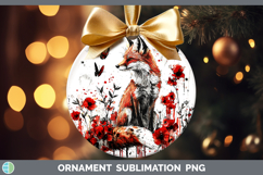 GorgeousRed Drips Ornament design.