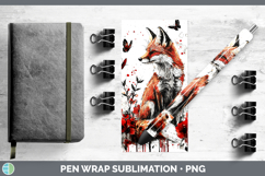 GorgeousRed Drips Pen Wrap design.