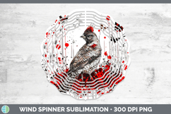 GorgeousRed Drips Wind Spinner design.