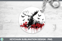 GorgeousRed Drips Keychain design.