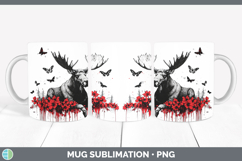 GorgeousRed Drips Mug Wrap design.