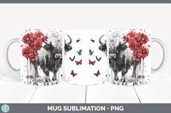 GorgeousRed Drips Mug Wrap design.