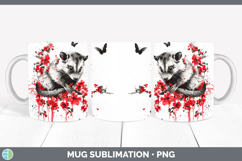 GorgeousRed Drips Mug Wrap design.