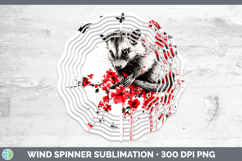GorgeousRed Drips Wind Spinner design.