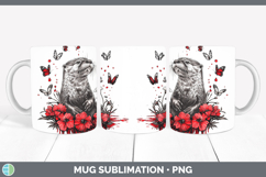 GorgeousRed Drips Mug Wrap design.
